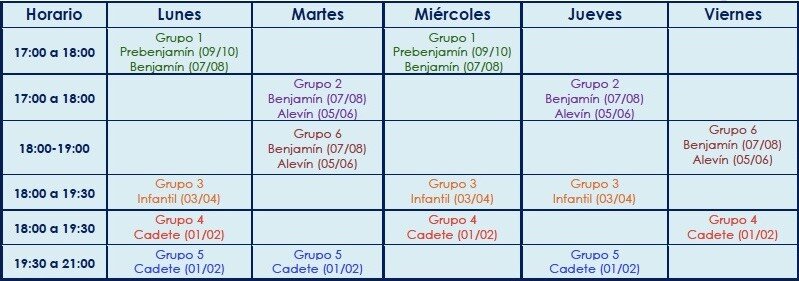 Horarios